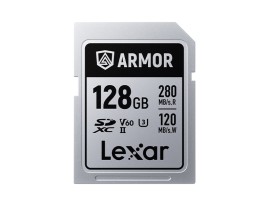 LEXAR SDcard 128GB ARMOR SILVER PRO SDXC UHS-II 128GB W 120MB/s R 280MB/s LSDAMSP128G-RNNNG 